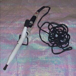 Michael Rourke White Multi Heart Curling Iron with Black Cord